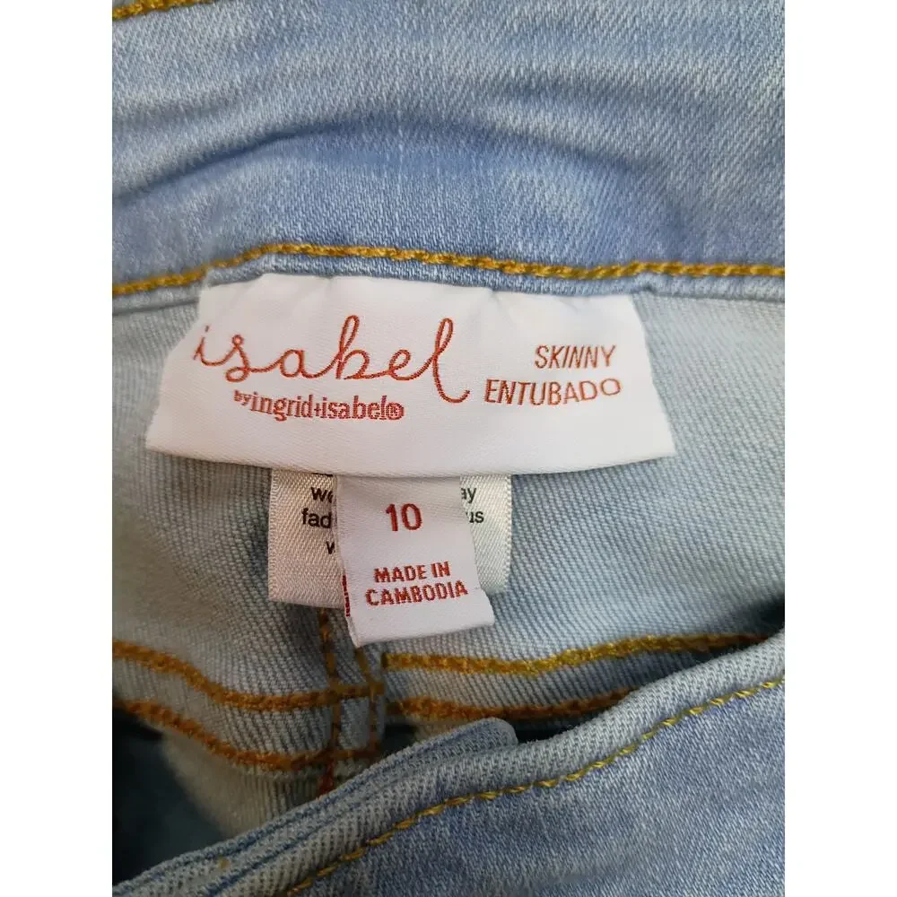 Chic Isabel Maternity Ingrid & Isabel Skinny Jeans Size 10 NWT